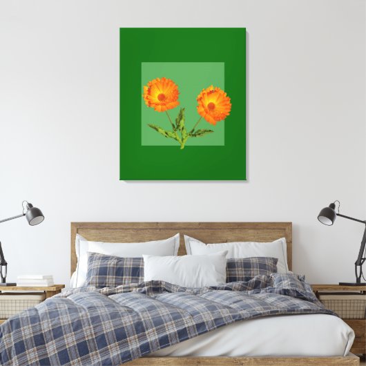 Canvas Print - Calendula Leinwanddruck (Insitu (Schlafzimmer))