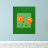 Canvas Print - Calendula Leinwanddruck (Insitu (Holzboden))
