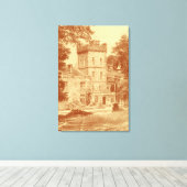 Canvas Print - "Capernwray Hall" (Custard/Cinn) Leinwanddruck (Insitu (Holzboden))