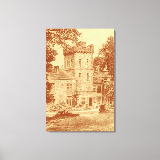 Canvas Print - "Capernwray Hall" (Custard/Cinn) Leinwanddruck (Vorderseite)