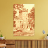 Canvas Print - "Capernwray Hall" (Custard/Cinn) Leinwanddruck (Insitu (Wohnzimmer))