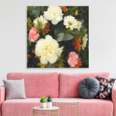 Canvas Print Carnation Bouquet Leinwanddruck (Insitu (Wohnzimmer))