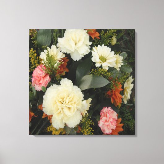 Canvas Print Carnation Bouquet Leinwanddruck (Vorderseite)
