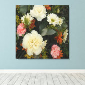 Canvas Print Carnation Bouquet Leinwanddruck (Insitu (Holzboden))