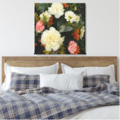 Canvas Print Carnation Bouquet Leinwanddruck (Insitu (Schlafzimmer))