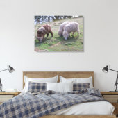 Canvas print - Drei Schafe Leinwanddruck (Insitu (Schlafzimmer))