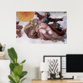 Canvas Print - Erstellung von Sonne, Mond und Plan Poster (Heimbüro)