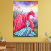 Canvas print Fantasy World Leinwanddruck (Insitu (Wohnzimmer))
