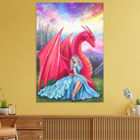 Canvas print Fantasy World Leinwanddruck (Insitu (Wohnzimmer))