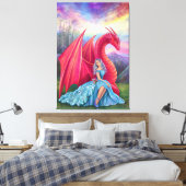 Canvas print Fantasy World Leinwanddruck (Insitu (Schlafzimmer))