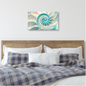 Canvas Print-Fibonacci Sequence in Nature Sea Life Leinwanddruck (Insitu (Schlafzimmer))