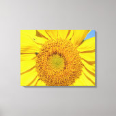 Canvas Print - Fly on Sunflower Leinwanddruck (Vorderseite)