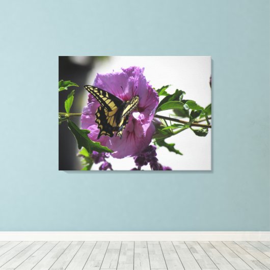Canvas Print - Frack Butterfly Leinwanddruck (Insitu (Holzboden))