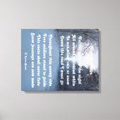 Canvas Print Gedicht Snow Journey by Ladee Basset Leinwanddruck (Vorderseite)