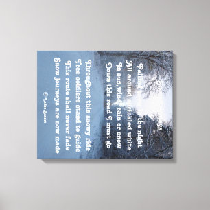 Canvas Print Gedicht Snow Journey by Ladee Basset Leinwanddruck