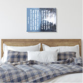 Canvas Print Gedicht Snow Journey by Ladee Basset Leinwanddruck (Insitu (Schlafzimmer))