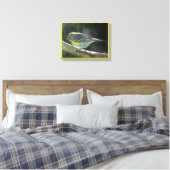 Canvas print - Gelber Brustvogel auf Zweig Leinwanddruck (Insitu (Schlafzimmer))
