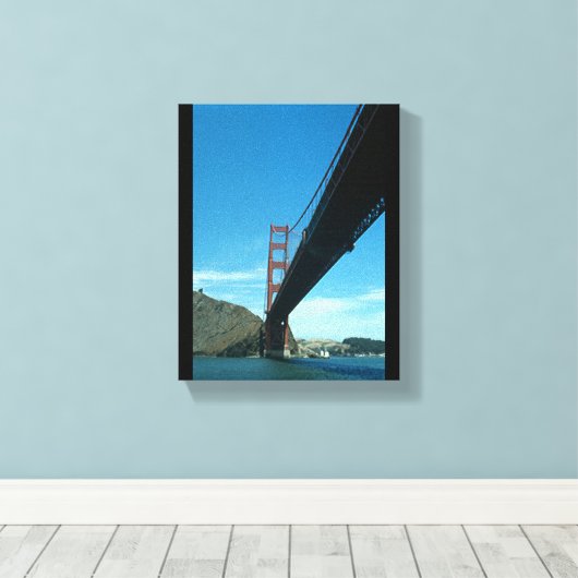 Canvas print - Golden Gate Bridge Leinwanddruck (Insitu (Holzboden))