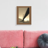 Canvas print - Golden Gate Bridge (sepia) Leinwanddruck (Insitu (Wohnzimmer))
