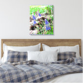 Canvas Print - Grape Hyacynth Leinwanddruck (Insitu (Schlafzimmer))
