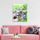 Canvas Print - Grape Hyacynth Leinwanddruck (Insitu (Wohnzimmer))