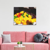 Canvas Print - Helle Paprikaschoten Leinwanddruck (Insitu (Wohnzimmer))