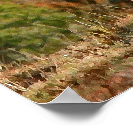 Canvas-Print in East Cape Kudu Poster (Ecke)