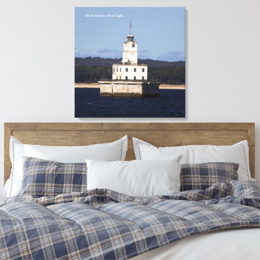Canvas-Print in North Manitou Shoal Light Leinwanddruck (Insitu (Schlafzimmer))
