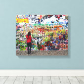 Canvas Print - John Lennon Wall, Prag Leinwanddruck (Insitu (Holzboden))