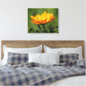 Canvas print - Kalendula Blüte Leinwanddruck (Insitu (Schlafzimmer))