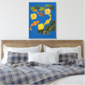 Canvas Print - Koi unter den Lippenstift Leinwanddruck (Insitu (Schlafzimmer))