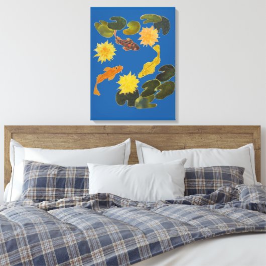 Canvas Print - Koi unter den Lippenstift Leinwanddruck (Insitu (Schlafzimmer))
