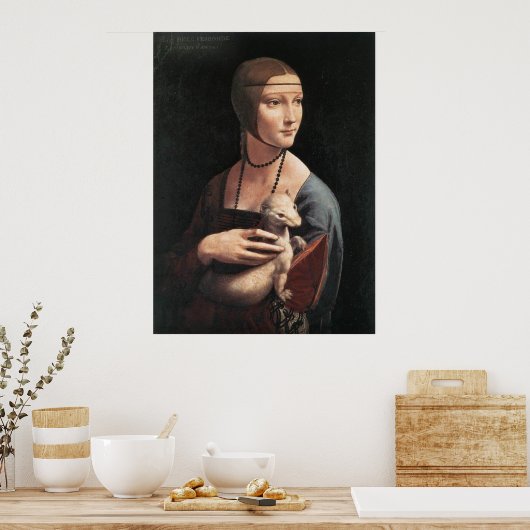 Canvas Print - Lady mit Ermine Poster (Küche)