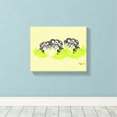 Canvas Print: Liebe Leinwanddruck (Insitu (Holzboden))