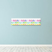 Canvas Print - Mehrfarbige Elefanten Leinwanddruck (Insitu (Holzboden))