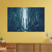 Canvas Print - Metropolis Blue Monochrome Leinwanddruck (Insitu (Wohnzimmer))