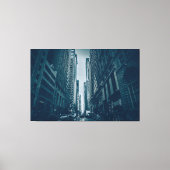 Canvas Print - Metropolis Blue Monochrome Leinwanddruck (Vorderseite)