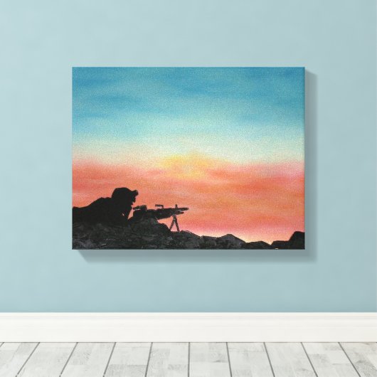 Canvas Print, militärische "Freedom Enprocedures" Leinwanddruck (Insitu (Holzboden))