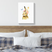 Canvas Print - Miss Hare Leinwanddruck (Insitu (Schlafzimmer))