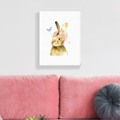 Canvas Print - Miss Hare Leinwanddruck (Insitu (Wohnzimmer))