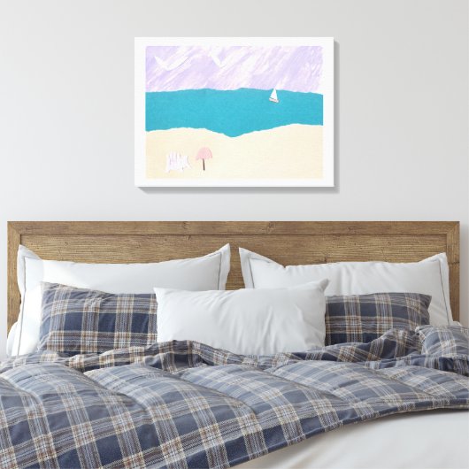 Canvas Print mit Beach Design Leinwanddruck (Insitu (Schlafzimmer))