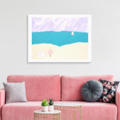 Canvas Print mit Beach Design Leinwanddruck (Insitu (Wohnzimmer))