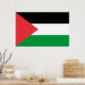 Canvas Print mit der Flagge Palästinas Poster (Küche)