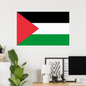 Canvas Print mit der Flagge Palästinas Poster (Heimbüro)