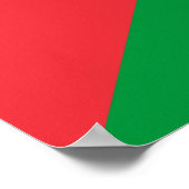 Canvas Print mit der Flagge Palästinas Poster (Ecke)