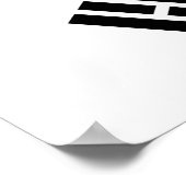 Canvas Print mit der Flagge Südkoreas Poster (Ecke)