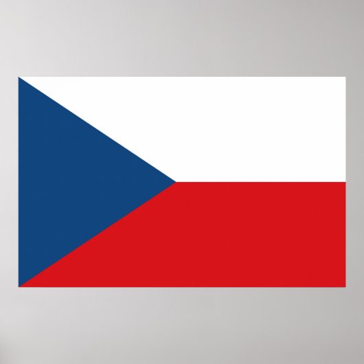Canvas Print mit Flag in Tschechien Poster (Vorne)