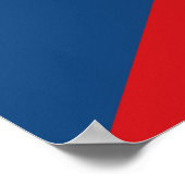 Canvas Print mit Flag in Tschechien Poster (Ecke)