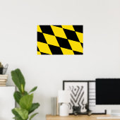 Canvas Print mit Flag München, Bayern Poster (Heimbüro)