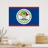 Canvas Print mit Flag von Belize Poster (Küche)